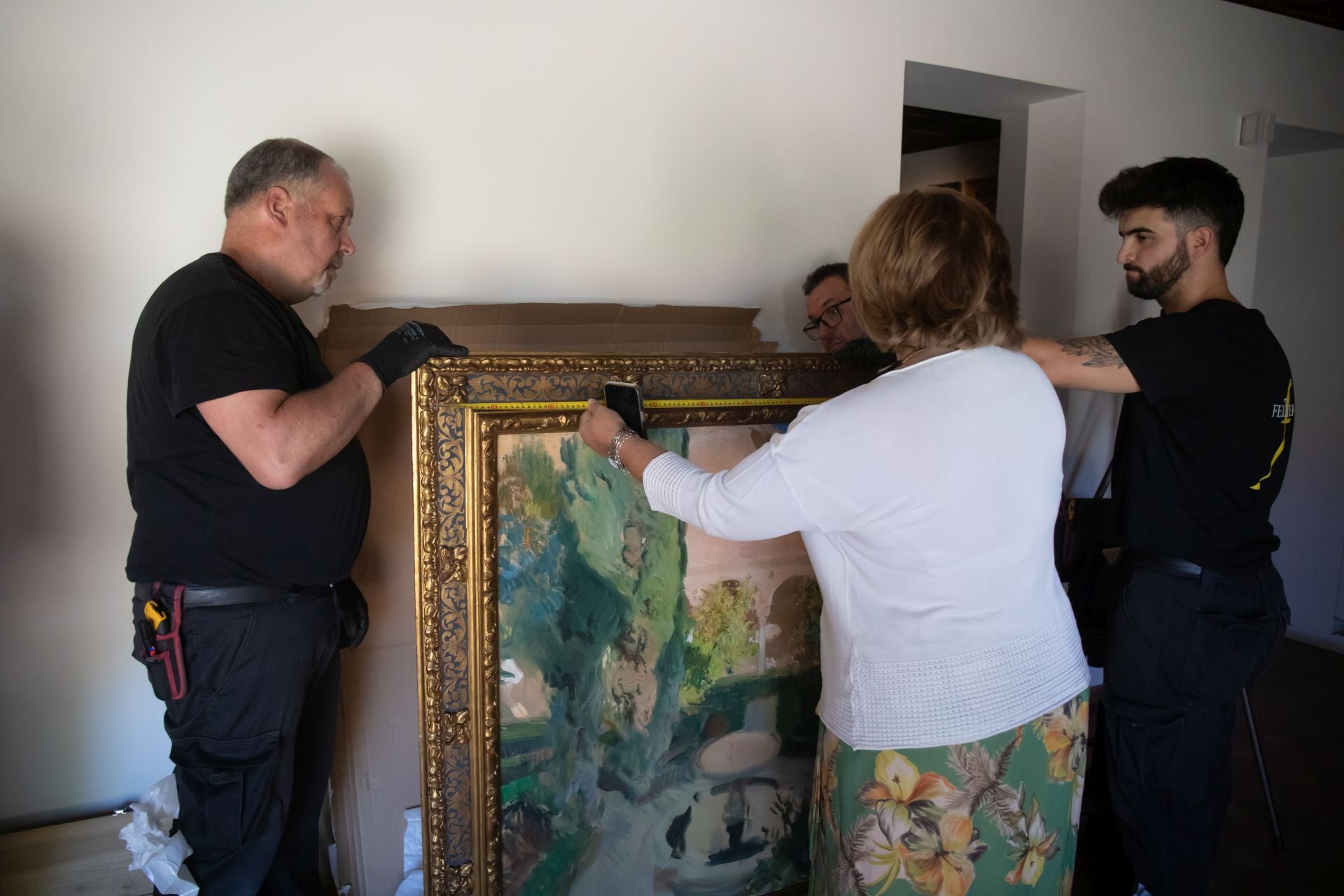 Así fue el traslado del &#039;Jardín de Lindaraja&#039; de Sorolla al Museo Ángel Barrios