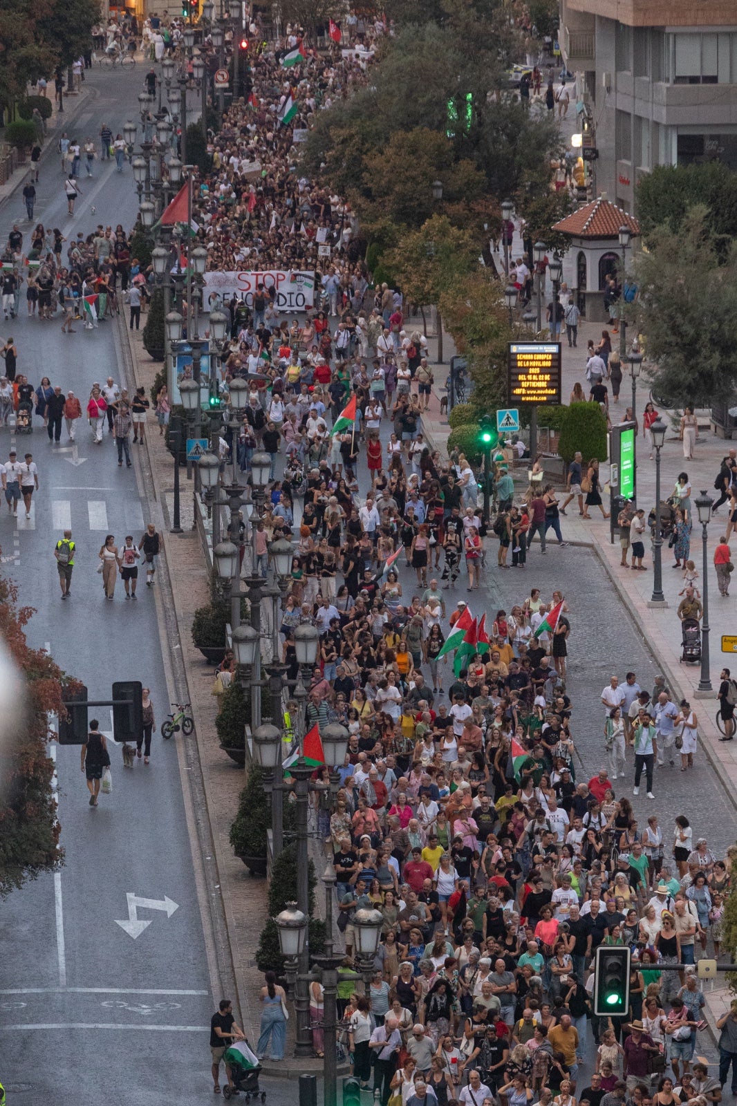 Las imágenes de la marcha en Granada contra el genocidio en Gaza