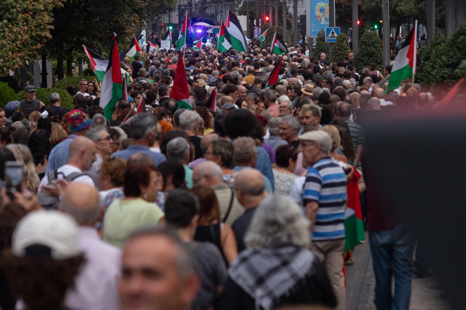 Las imágenes de la marcha en Granada contra el genocidio en Gaza