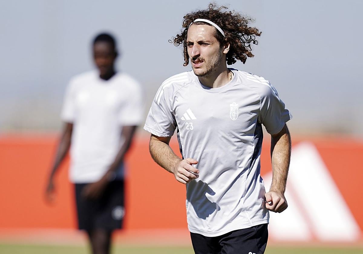 Luka Gagnidze, durante un entrenamiento.