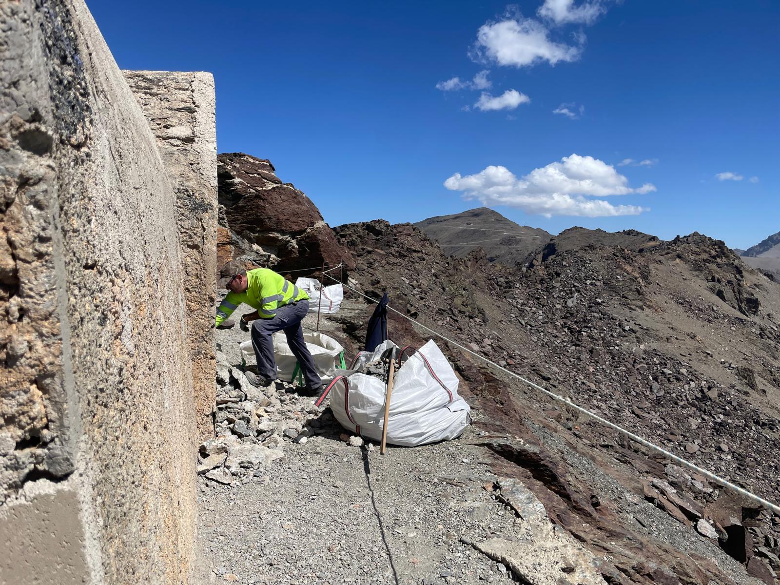 Las obras del refugio de Elorrieta, en imágenes