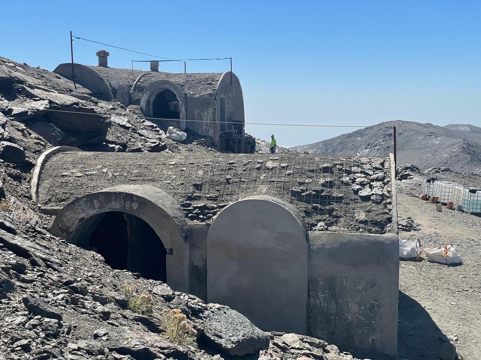 Las obras del refugio de Elorrieta, en imágenes