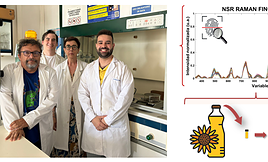 Los investigadores y un esquema del funcionamiento de la herramienta