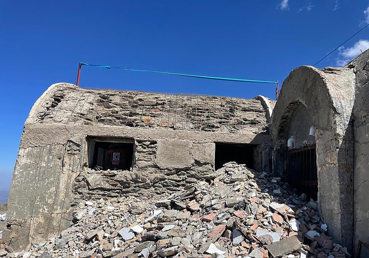 Las obras del refugio de Elorrieta, en imágenes