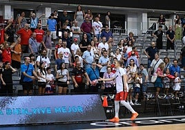 Entrenamiento a puertas abiertas en el Palacio.
