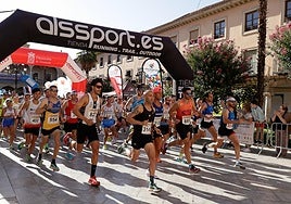 Imagen de la salida de la Media Maratón de Guadix.