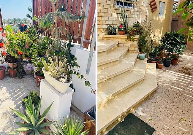 Detalles de la casa de Walaa, antes del bombardeo.