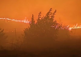 Incendio en Iznatoraf.