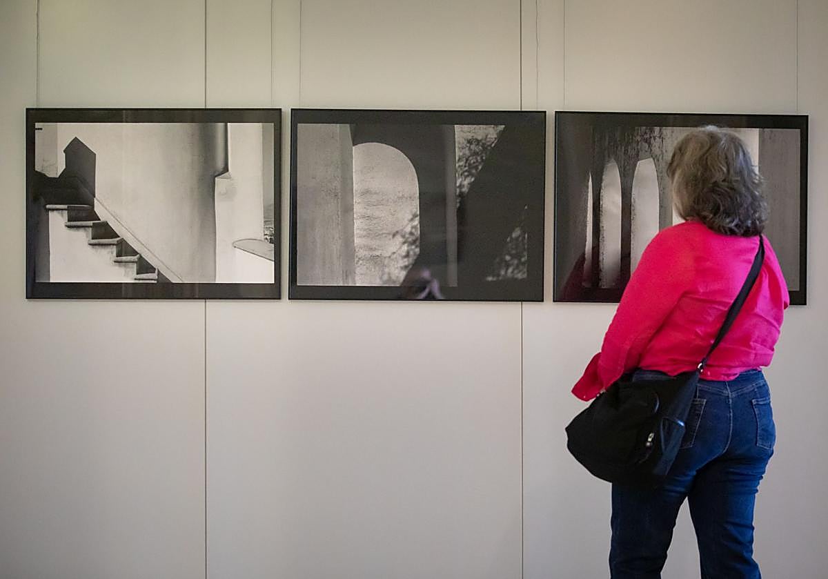 Imagen principal - La exposición se halla en el vestíbulo del Carmen Blanco. 