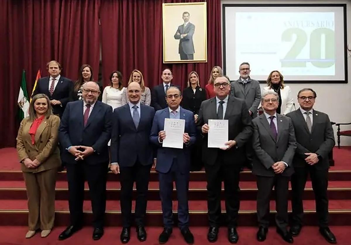 Imagen de archivo de diciembre de 2024 del acto de la firma del Protocolo General de Actuación para el funcionamiento de la Red de Información Europea de Andalucía (RIEA).