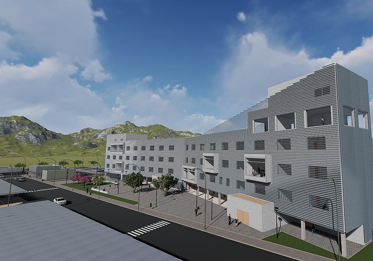 Recreación del edificio que acogerá a los profesionales a partir del año próximo.