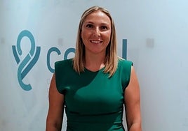 Gema Martínez, en la sede del Colegio de Farmacéuticos de Almería.