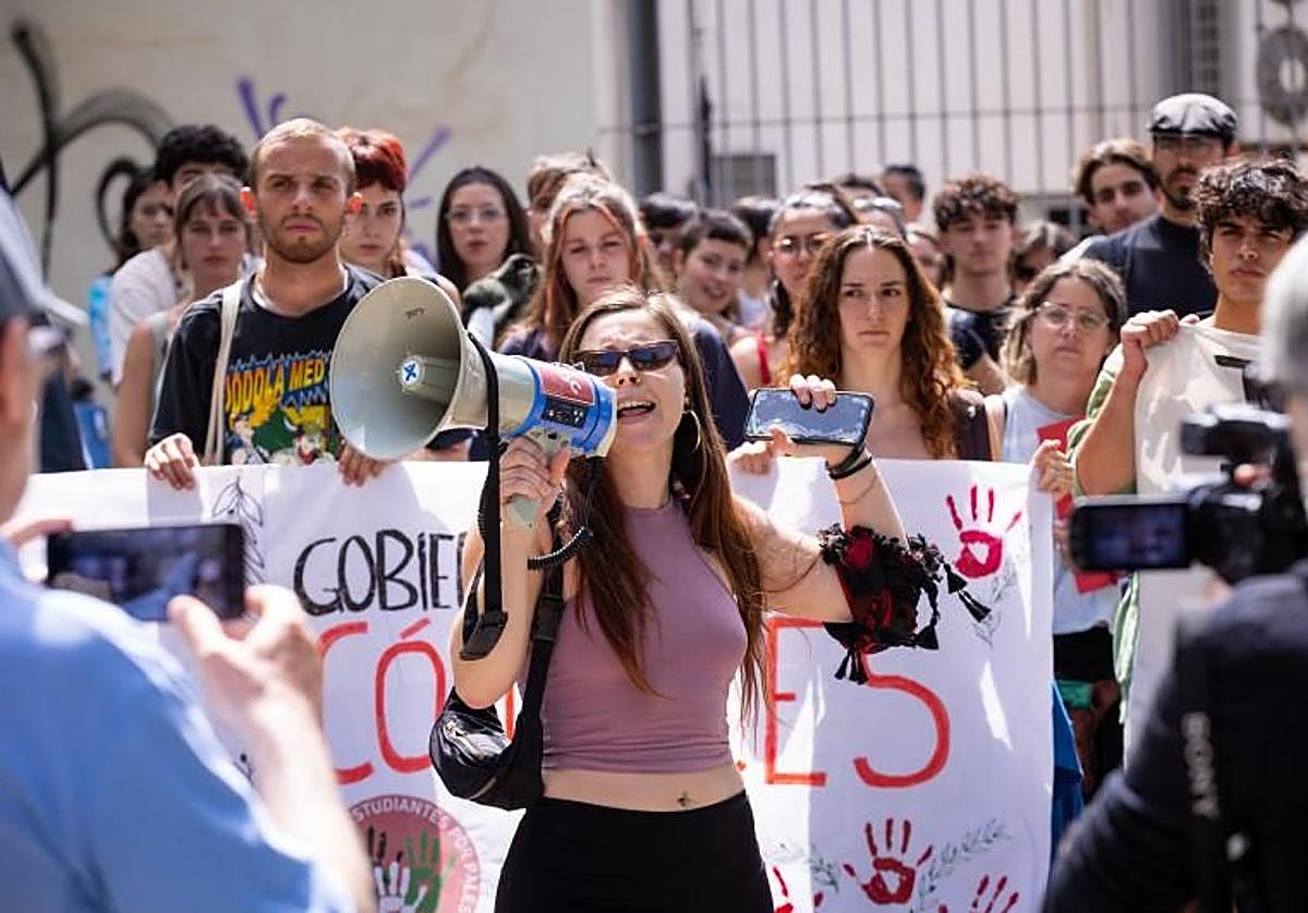 Alumnos de la Universidad de Granada pedían en 2024 el cese de las relaciones entre la UGR e Israel.
