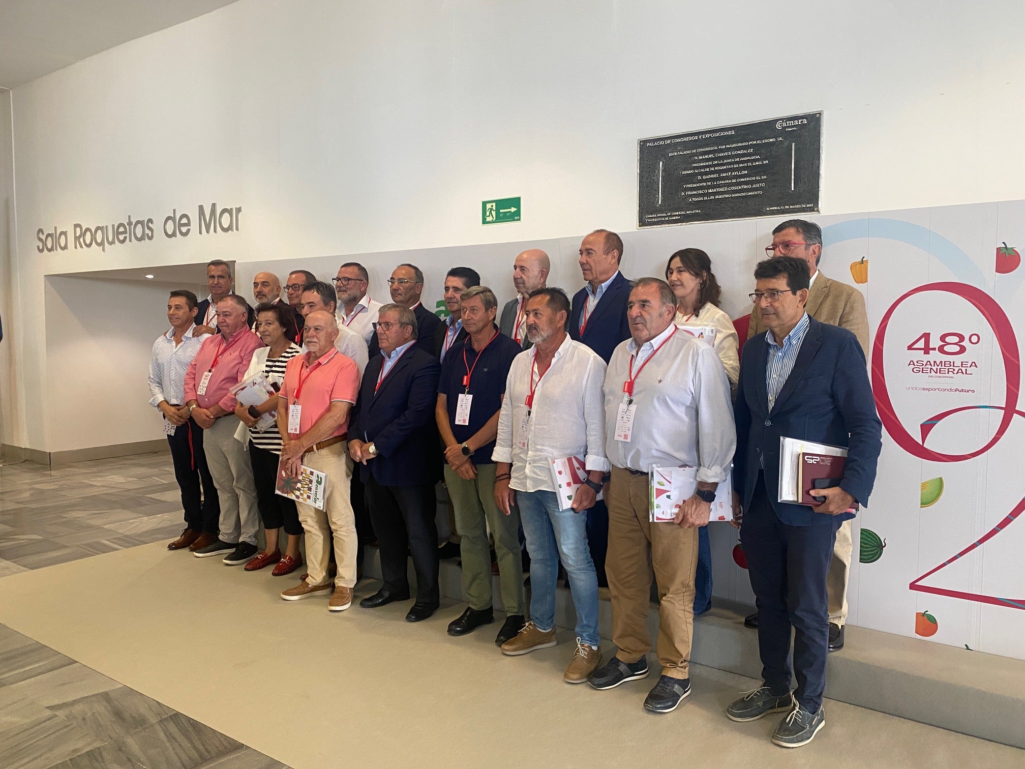 Foto de familia de la junta directiva de Coexphal.