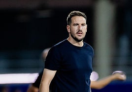 Sergi Guilló, en un partido con el Huesca.