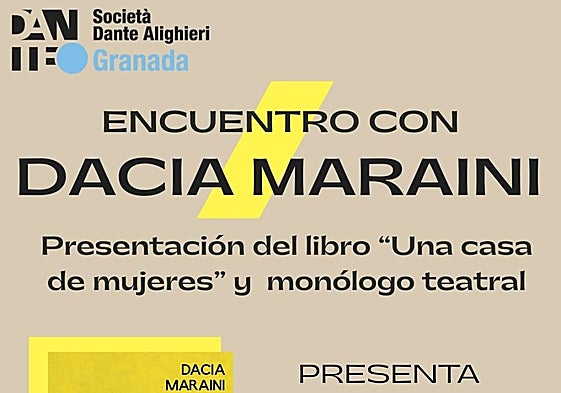 Encuentro con la escritora Dacia Maraini en Granada