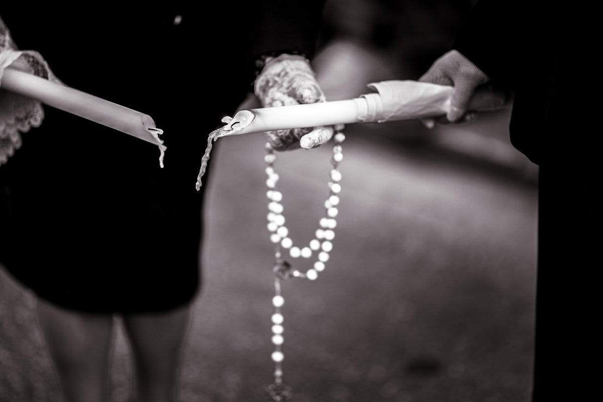 Las imágenes más íntimas de la procesión de la Virgen de las Angustias