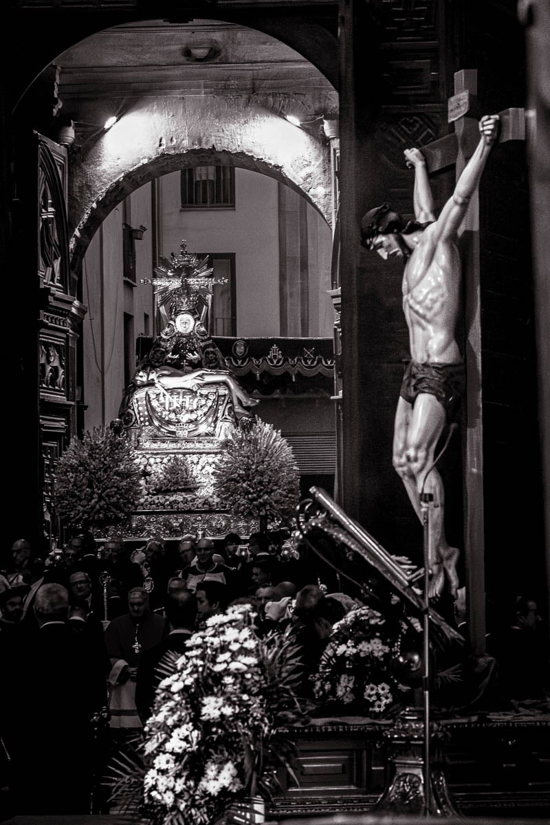 Las imágenes más íntimas de la procesión de la Virgen de las Angustias