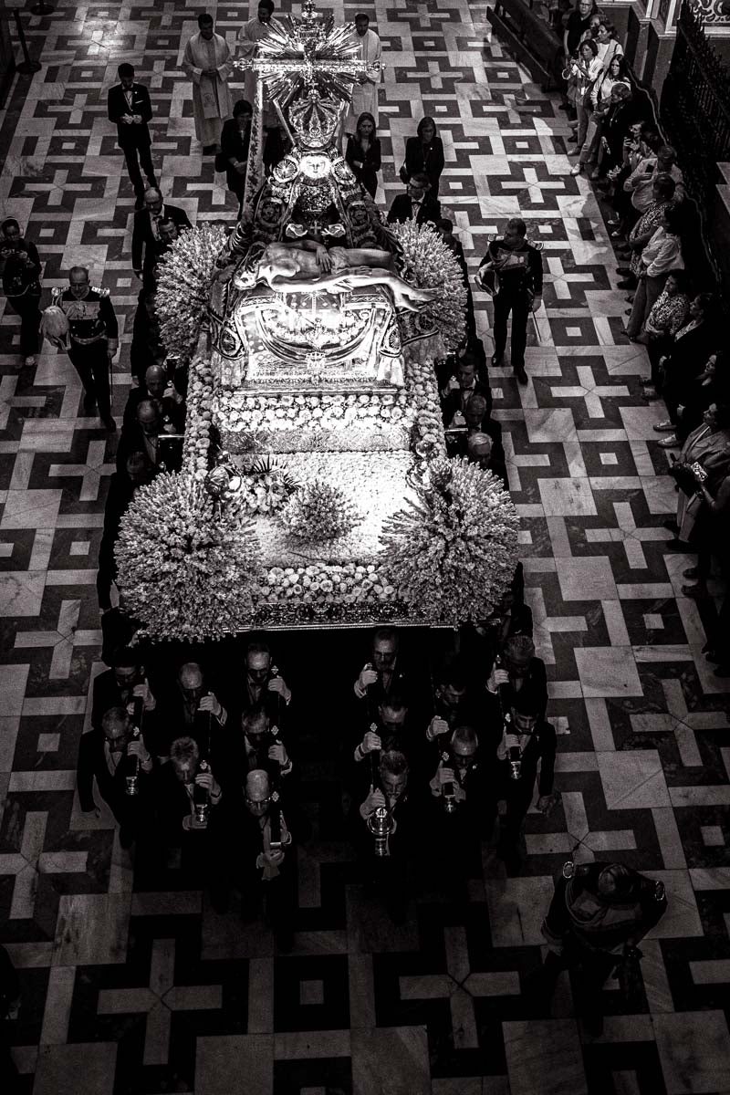 Las imágenes más íntimas de la procesión de la Virgen de las Angustias