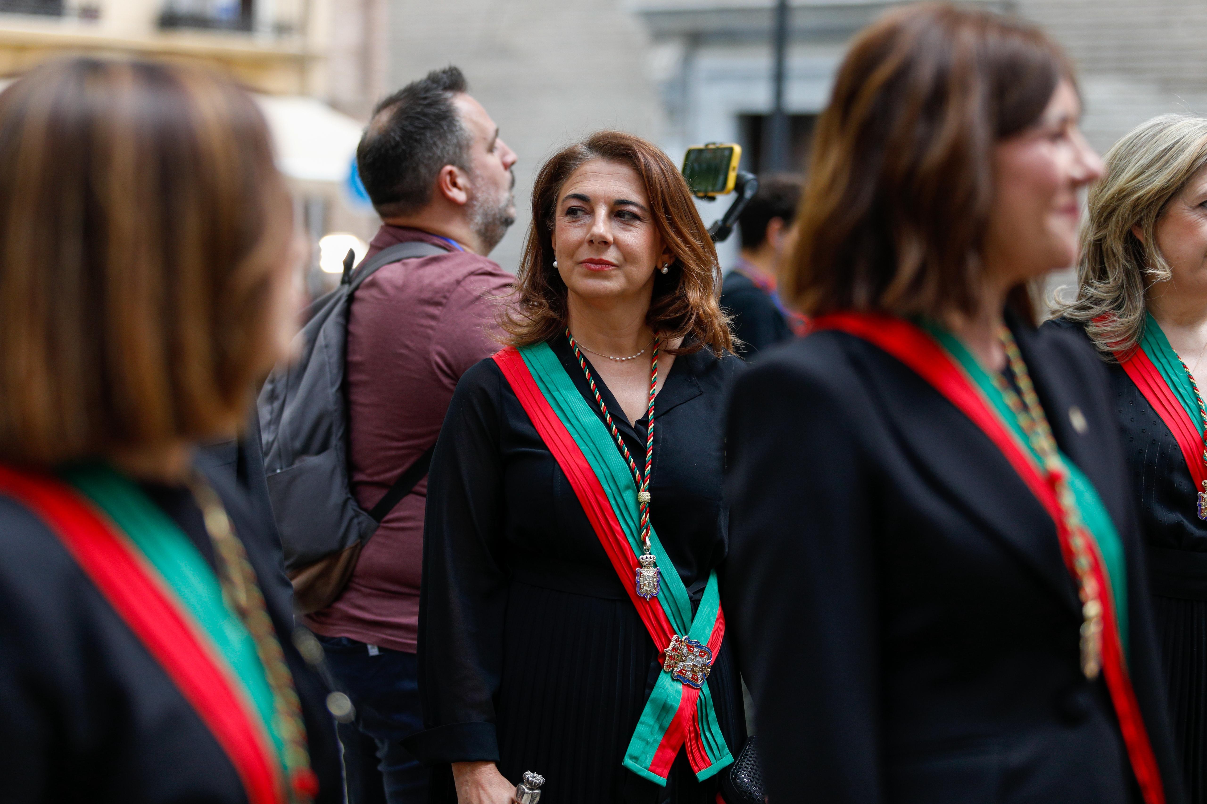 Las imágenes de la procesión de la Patrona por las calles de Granada