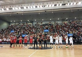 Un partido del Covirán Granada en el Palacio de Deportes.