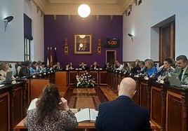 Pleno en el Ayuntamiento de Jaén.