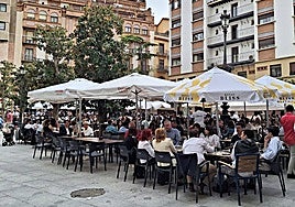 Un bar del centro de la capital, en una imagen de archivo.