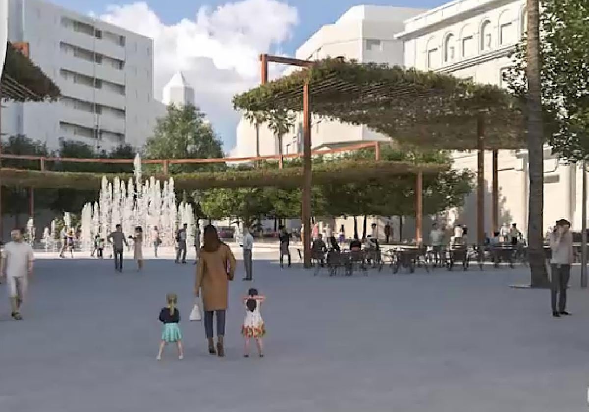 Así se vería la futura Plaza.