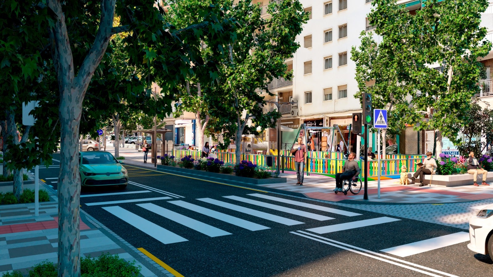 Así va a quedar la Avenida Cervantes tras las obras de remodelación