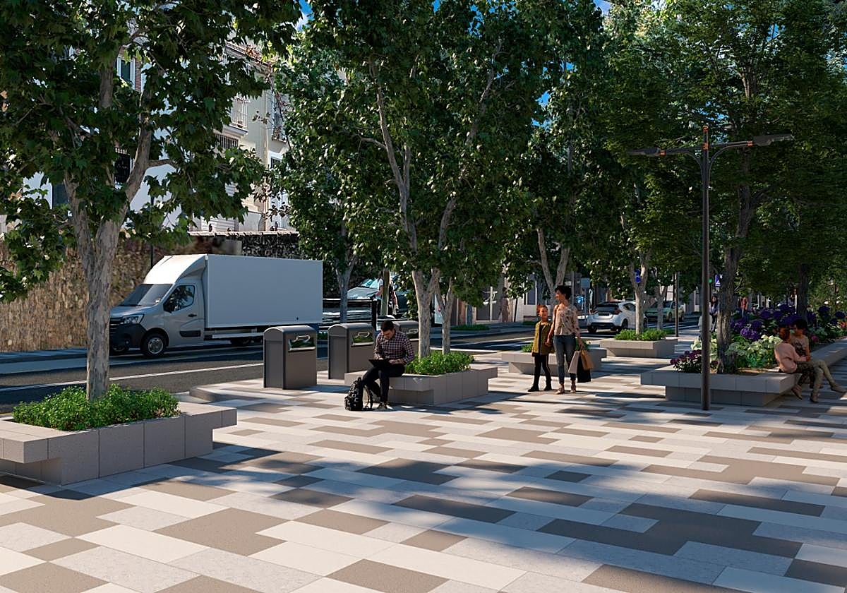 Así va a quedar la Avenida Cervantes tras las obras de remodelación