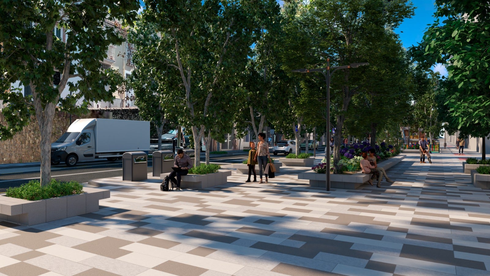 Así va a quedar la Avenida Cervantes tras las obras de remodelación