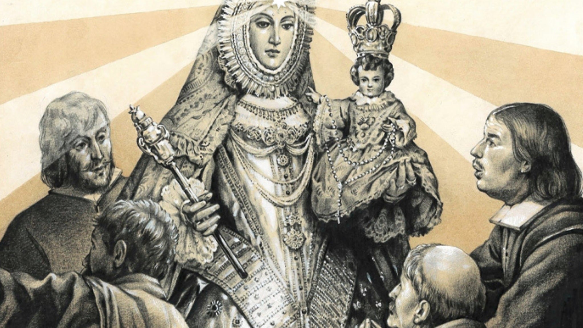 Detalle del cartel anunciador de los cultos