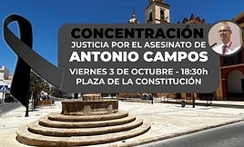 Berja se concentra para pedir justicia por el crimen de Antonio Campos