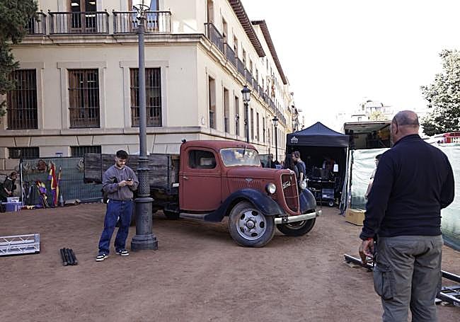 Escenario en Plaza Nueva.