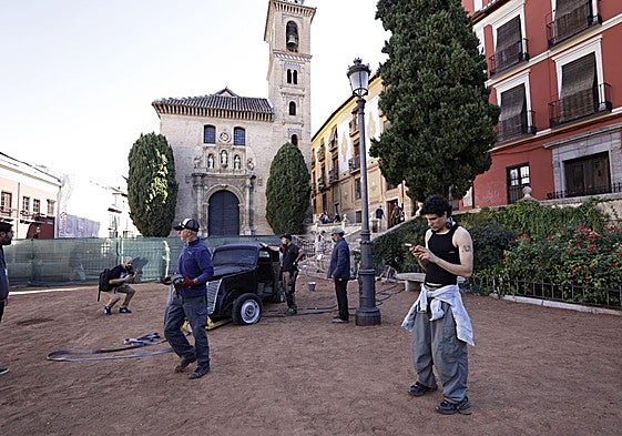 Javi Calvo en primer plano en Santa Ana.