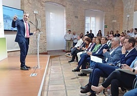 Intervención del alcalde, Julio Millán, en el acto centrado en los fondos Edil.