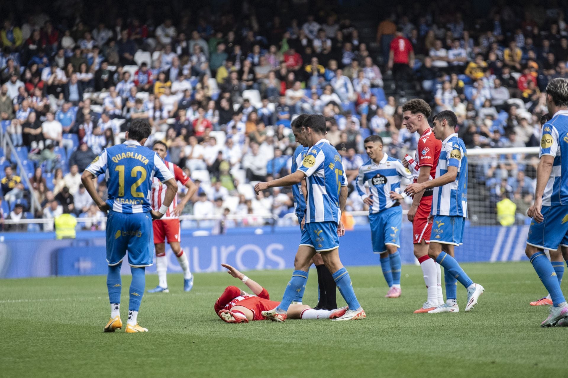 Cabeza y corazón en Riazor