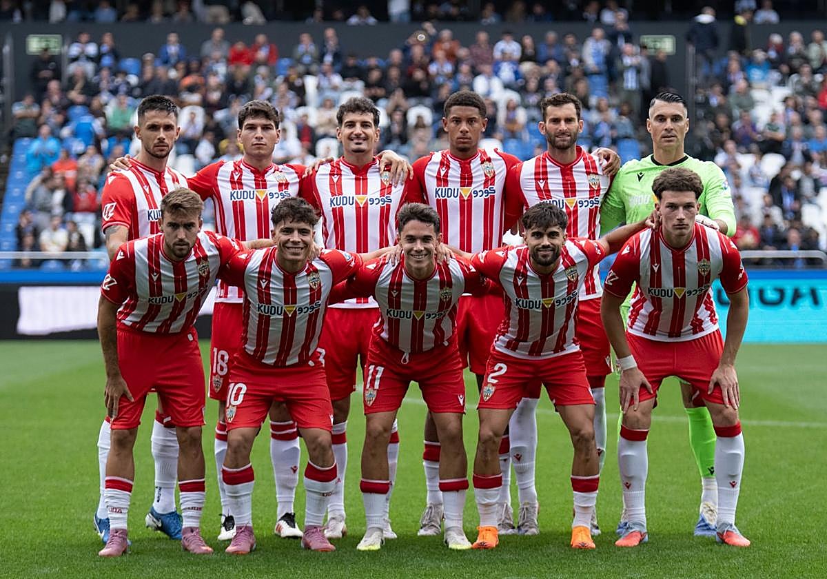 Once inicial del Almería contra el Deportivo de la Coruña