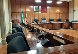 Sala de vistas de la Audiencia Provincial de Jaén.