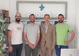 Visita a 'Foodtic', una de las empresas beneficiarias de los incentivos.