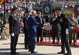 Acto celebrado este martes en la explanada del Palacio de Congresos.