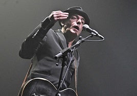 Antonio Arias, en pleno concierto.