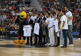 Homenaje a 'Zamo' en el Palacio de Deportes.