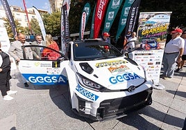 El Rally Ciudad de Granada, en marcha.