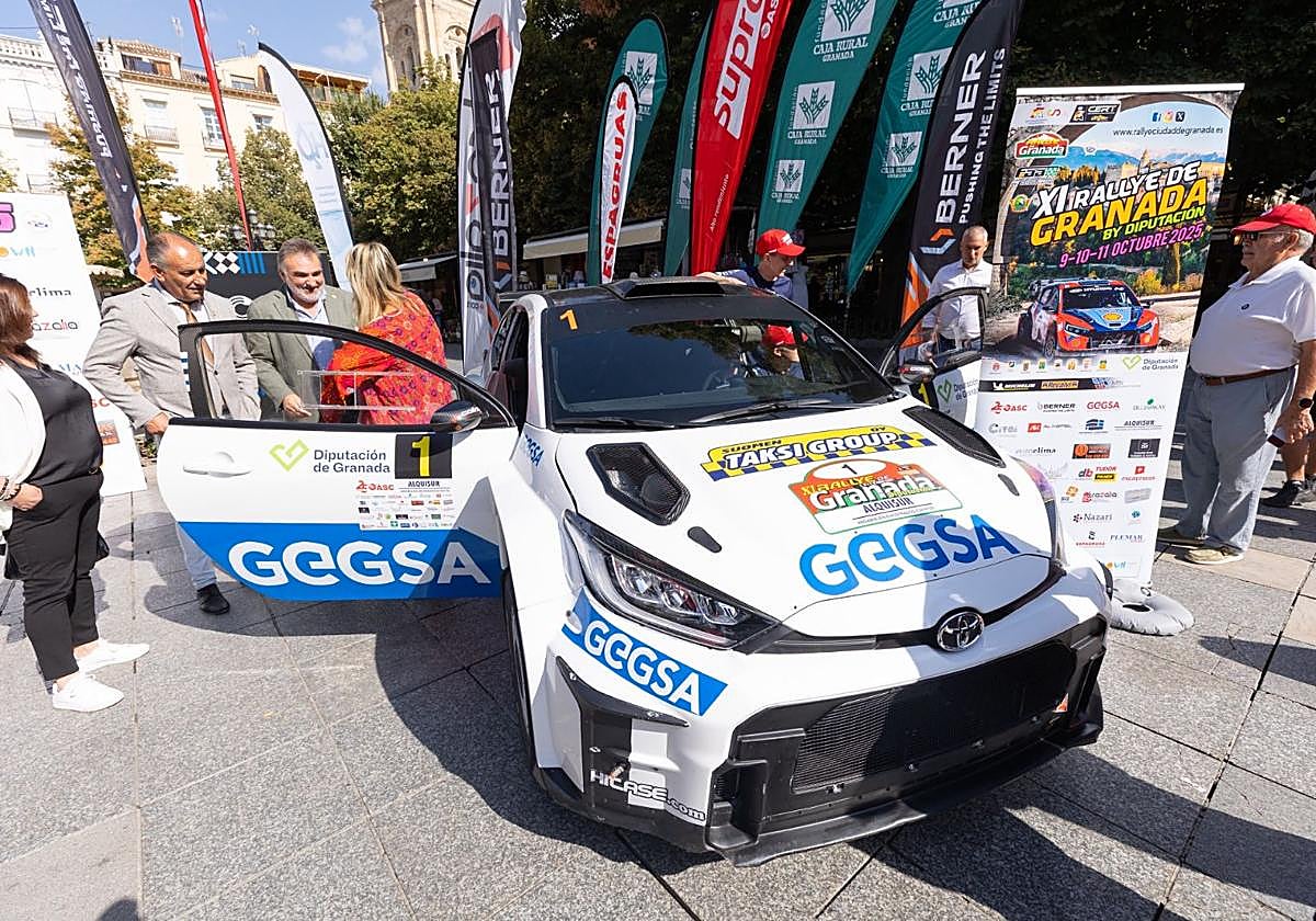 El Rally Ciudad de Granada, en marcha.