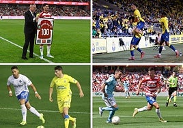 Imágenes de Sergio Ruiz y Sergio Barcia con sus actuales equipos y sus 'ex'.