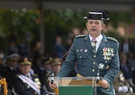 Francisco Javier Arteaga durante su discurso en el acto.