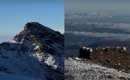 Primeras nieves en Sierra Nevada.
