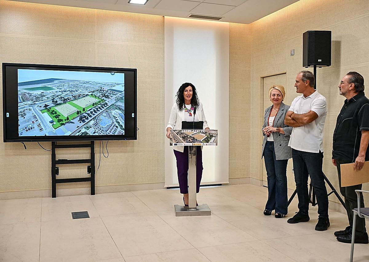 Imagen secundaria 1 - Así será el Arena Center: el centro de deportes de playa que se alzará junto al Palacio de Congresos de El Toyo