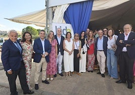 Miembros de Bidafarma junto a representantes de IDEAL y del PP provincial.